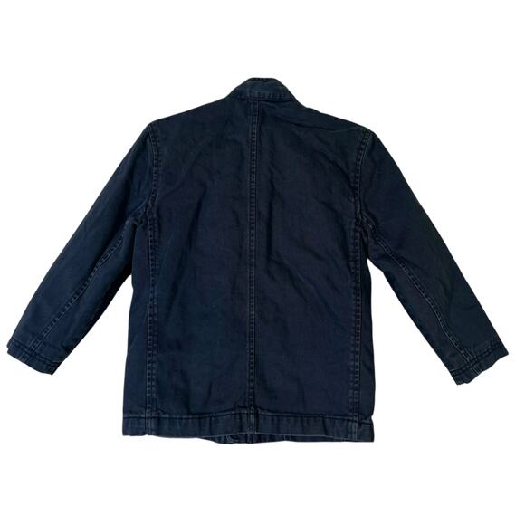 GapKids Utility Jacket Boys XS Navy Blue Military Cargo Full Zip 100% Cotton - Picture 5 of 7